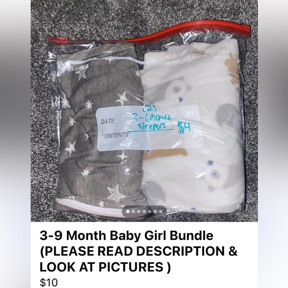 3-9 Month Baby Girl Bundle (PLEASE READ DESCRIPTION & LOOK AT PICTURES )